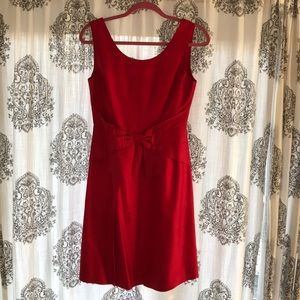 Kate Spade Jillian Red Bow Dress Size 4